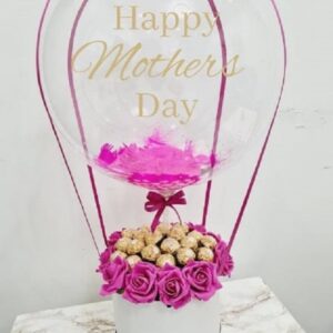 Personalized Balloon & Floral Gift Box